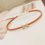 AAA Replica Hermes Brown Leather Necklace